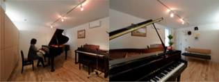 完全防音の音楽室を備えた夢の暮らしの実現例